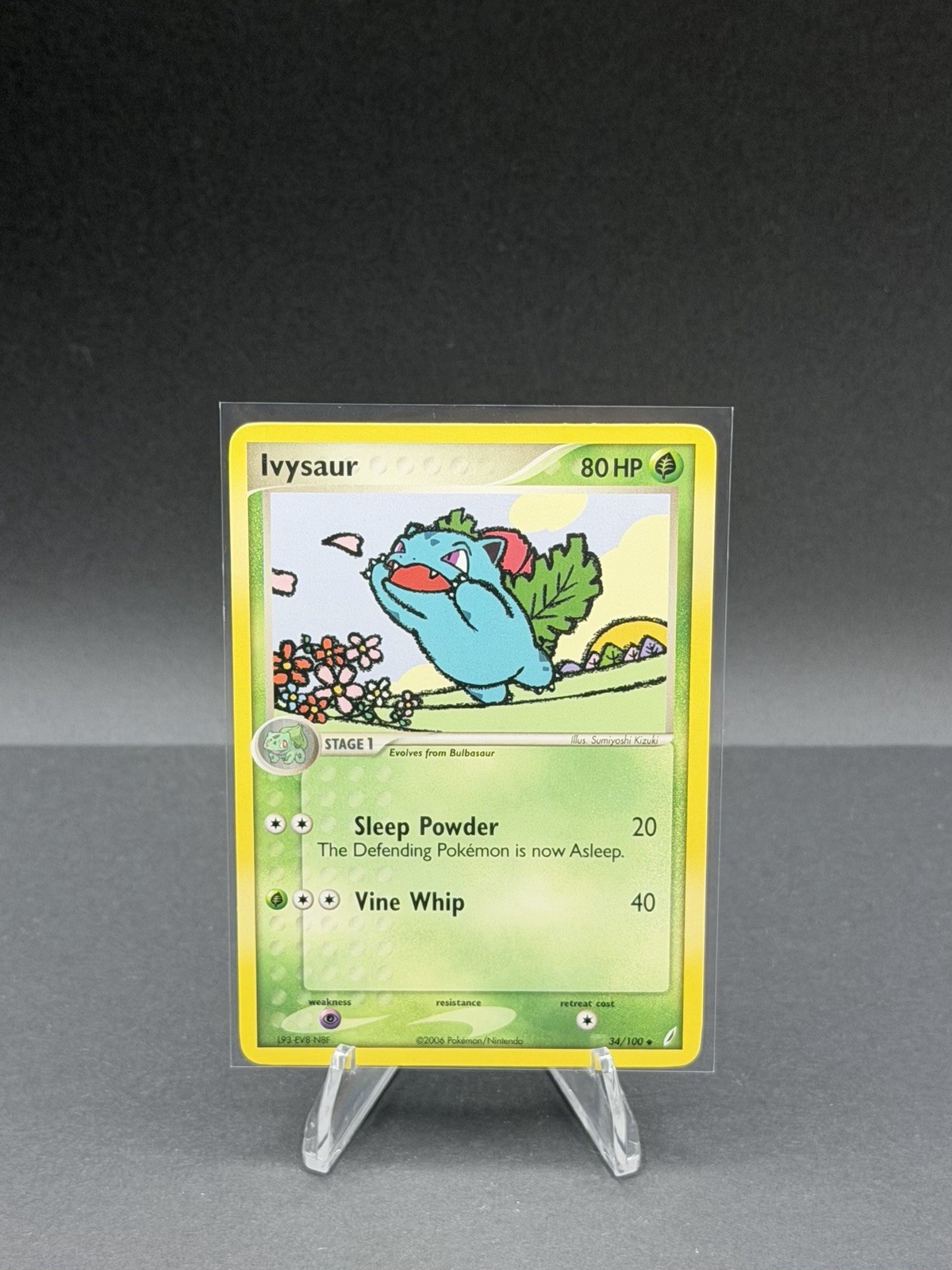 Pokémon TCG- 2006 Ivysaur 34/100 Crystal Guardians Regular NM