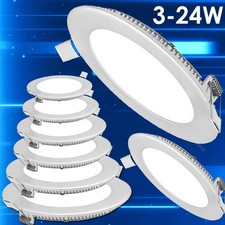 6W 9W 12W 15W 18W LED Recessed Ceiling Panel Down Lights Bulb Slim Lamp Fixtures