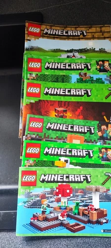 LEGO Minecraft Sets 21129, 21130, 21135, 21140, 21146, 21149