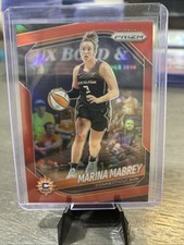 2025 Panini Basketball WNBA Prizm Marina Mabrey Red /299 #18 Connecticut Sun