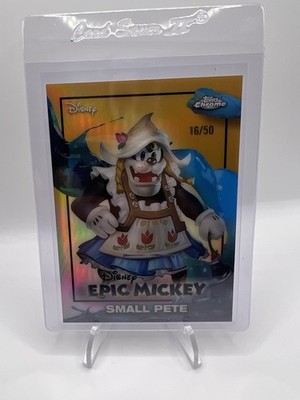 2026 Topps Disney Neon - Chrome Epic Mickey Small Pete EM-13 16/50 