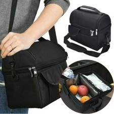 Image of Insulated Lunch Bag 8L Cooler Thermal Meal Prep Box Waterproof Men Women UK