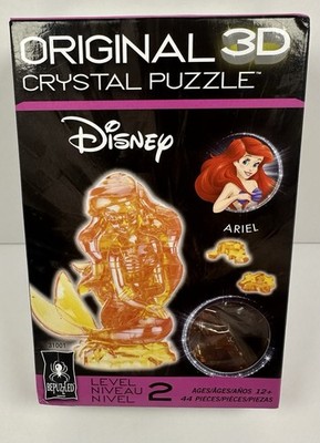 BePuzzled Original 3D Crystal Puzzle Disney Ariel 44 Pieces Plastic Ages 12+
