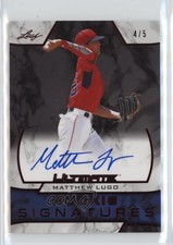 2019 Leaf Ultimate Rookie Signatures Red /5 Matthew Lugo #RS-ML2 Auto 13u1
