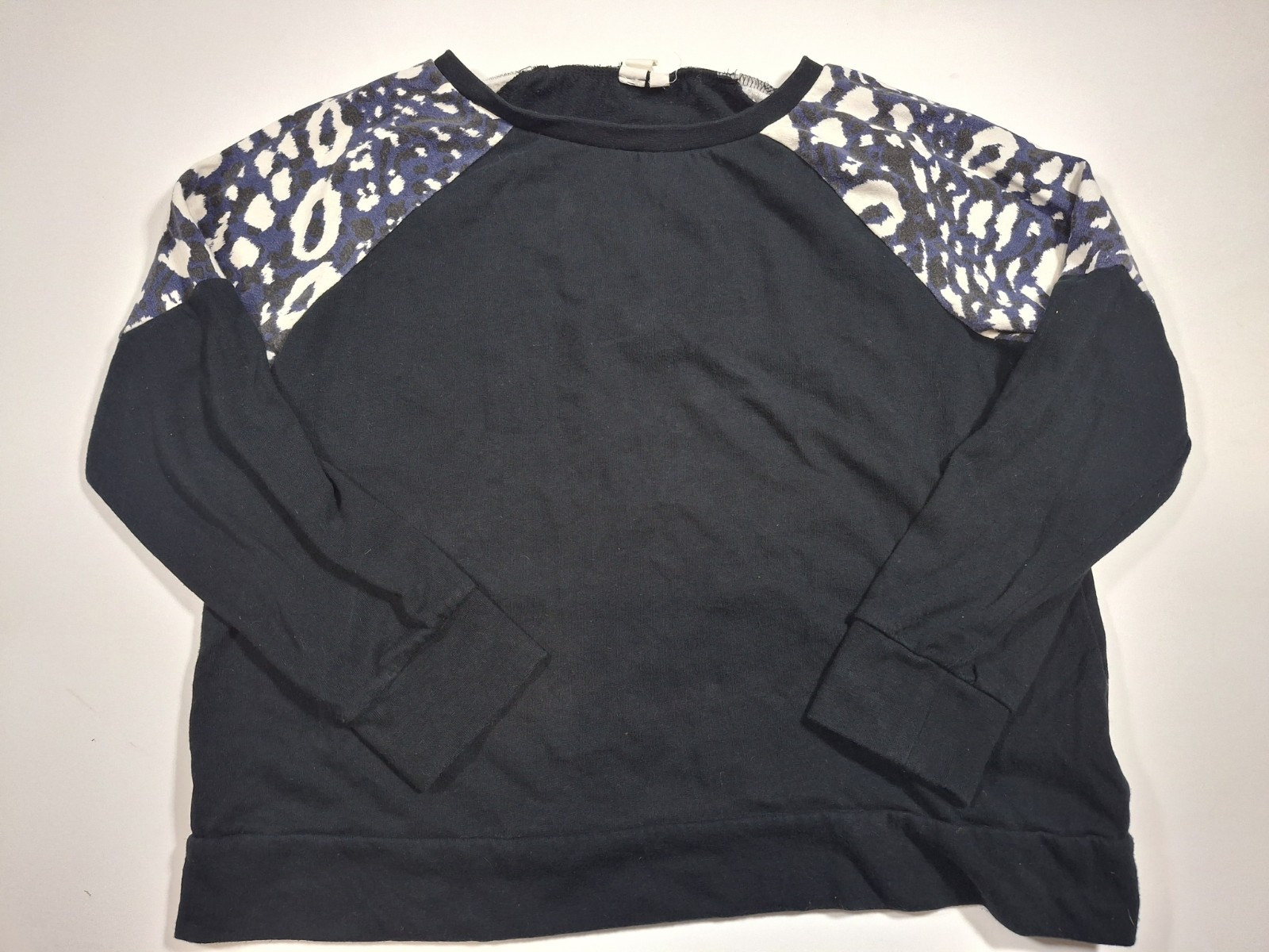 womens vans sweatshirt large Black Leopard Print