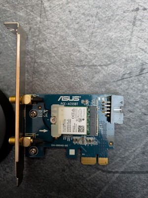 ASUS PCE-AC55BT AC1200 Bluetooth 4.2 PCIe Wi-Fi Adapter, With USB And Antenna
