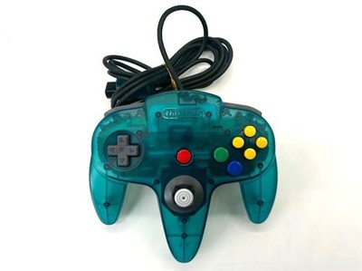 Nintendo 64 Clear Blue Console NUS-001 3xController 4xGame NTSC-J