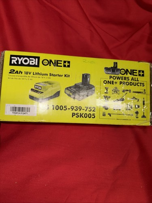 #ad New Ryobi PSK005 18V Lithium Starter Kit $45.00
