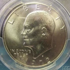 1972 Eisenhower Dollar — photo from another recent sale