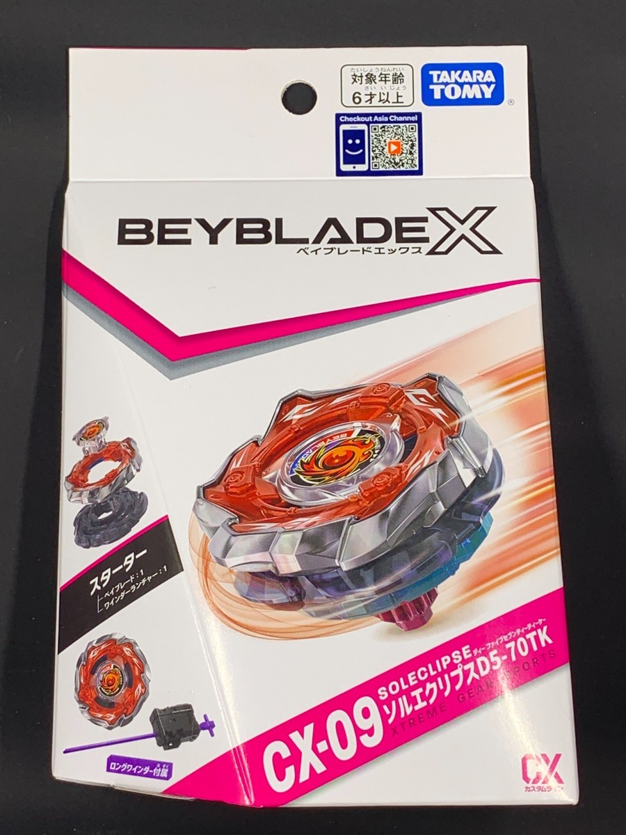 Takara Tomy CX09 Sol Eclipse D5-70TK Beyblade X Starter with