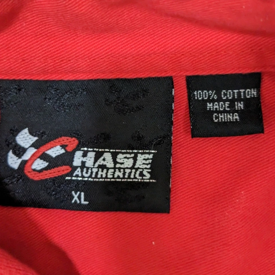 Vintage Chase Authentics Dale Earnhardt Junior  Chick-fil-a button down shirt - Image 4 of 4