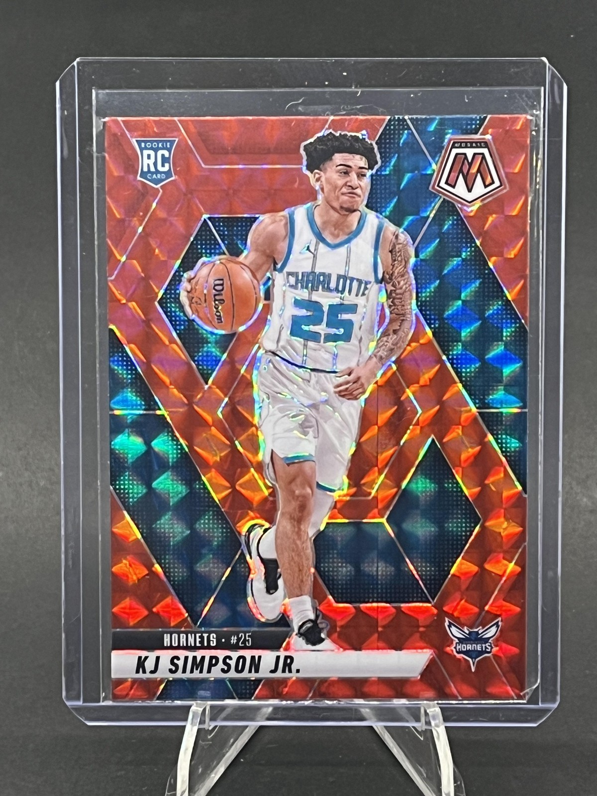 2024-25 Panini Mosaic #239 KJ Simpson Jr. Red Mosaic 250004