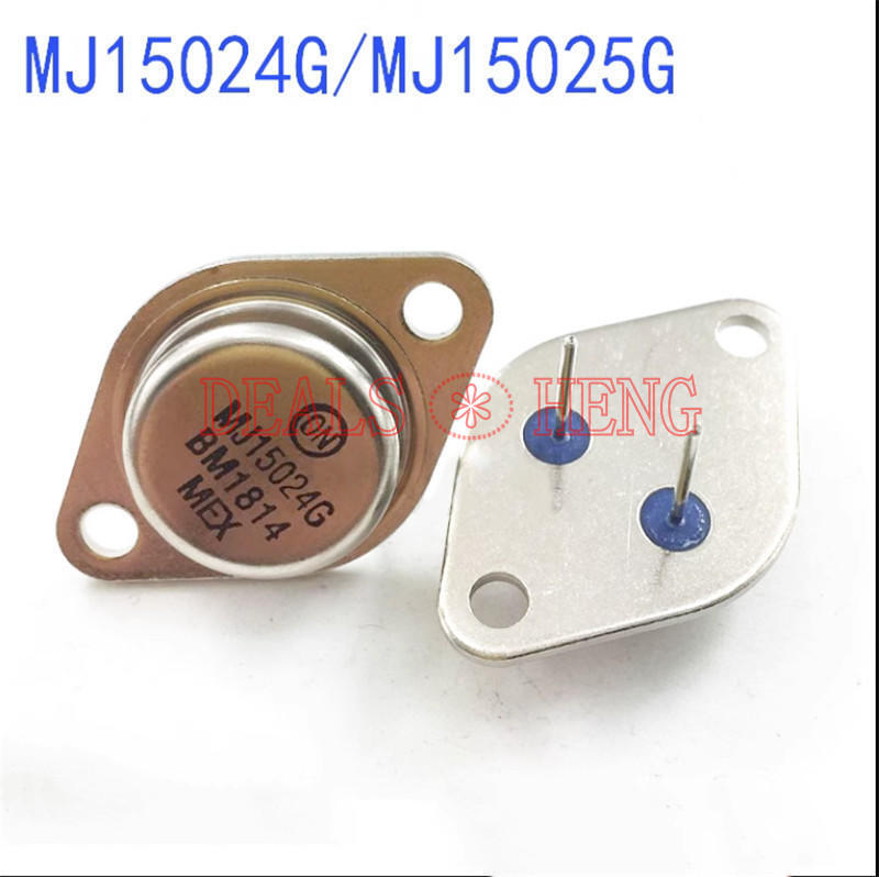 5 PCS MJ15024G TO-3P MJ15024 Silicon Power Transistors Chip #D5
