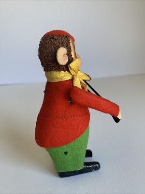 Working SCHUCO Wind-up SOLISTO Monkey Playing Violin w/o Key Made