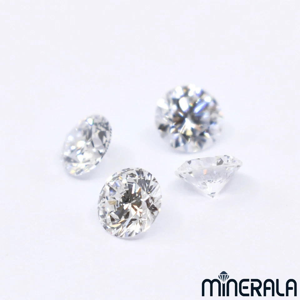 CVD LAB GROWN DIAMONDS GEMSTONE FACETED ROUND D-F CLARITY VS 4mm - 6.5mm WP02775 - Image 2 of 3