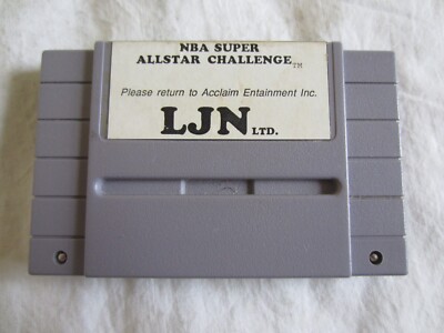 NBA All-Star Challenge SNES Super Nintendo Prototype Cartridge VERY RARE
