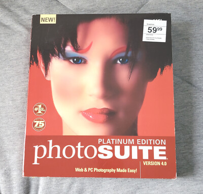 Vintage big box PC software - PHOTOSUITE PLATINUM EDITION 4.0
