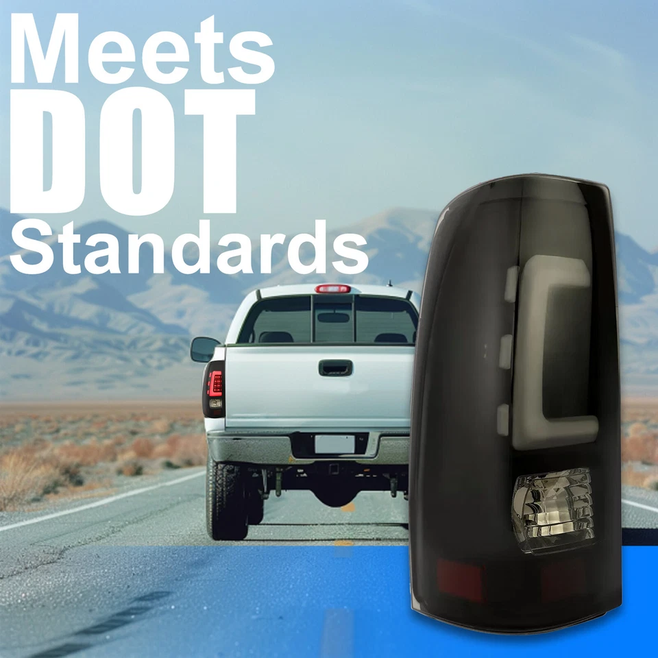 LED Rear Tail Lights For 99-06 Chevy Silverado 99-02 GMC Sierra 1500 2500 3500 - Image 3 of 4