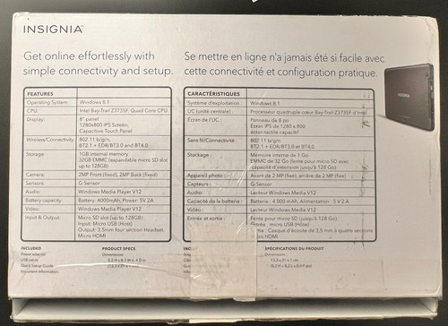 Insignia Flex Tab 16GB, Wi-Fi, 8 inch - Black - Picture 8 of 12