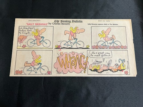 #01 Sally Bananas por Charles Barsotti Lote de 10 Tiras de Tercera Página Domingo 1970 - Imagen 4 de 10