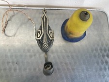 ANCIENNE APPLIQUE ART DECO TULIPE PATE DE VERRE SIGNEE NOVEROY 1920 ECLAIRAGE