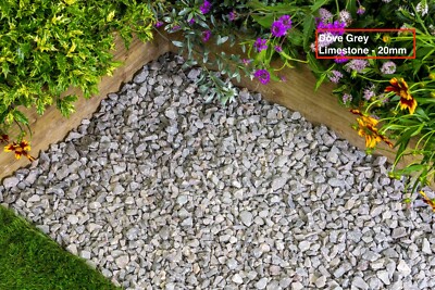 DOVE GREY LIMESTONE CHIPPINGS 20MM 