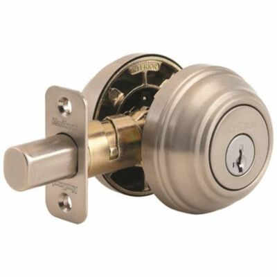 Kwikset 985 Double Cylinder Deadbolt SmartKey Door Lock Satin Nickel SEALED