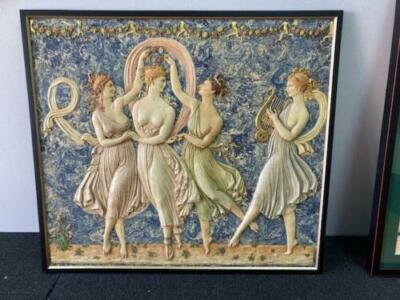  Folk Art Relief of  Alabaster