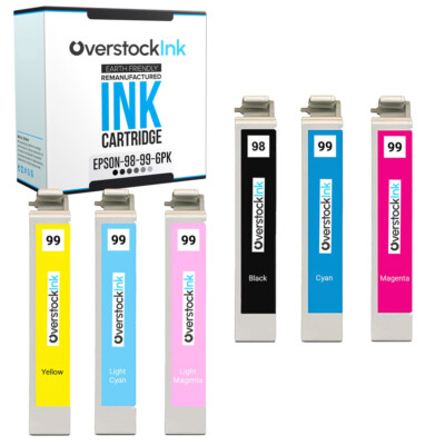 6PK Compatible OSI Epson 98 99 Combo Pack Ink for Epson Artisan 835 837 700 710