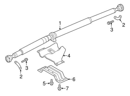 Range Rover Evoque 2011-2017 Auto Rear Prop-shaft Assembly LR031394 - Picture 3 of 3