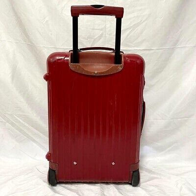 Rimowa Suitcase Red 35L 2 Wheels Carry on size Polycarbonate