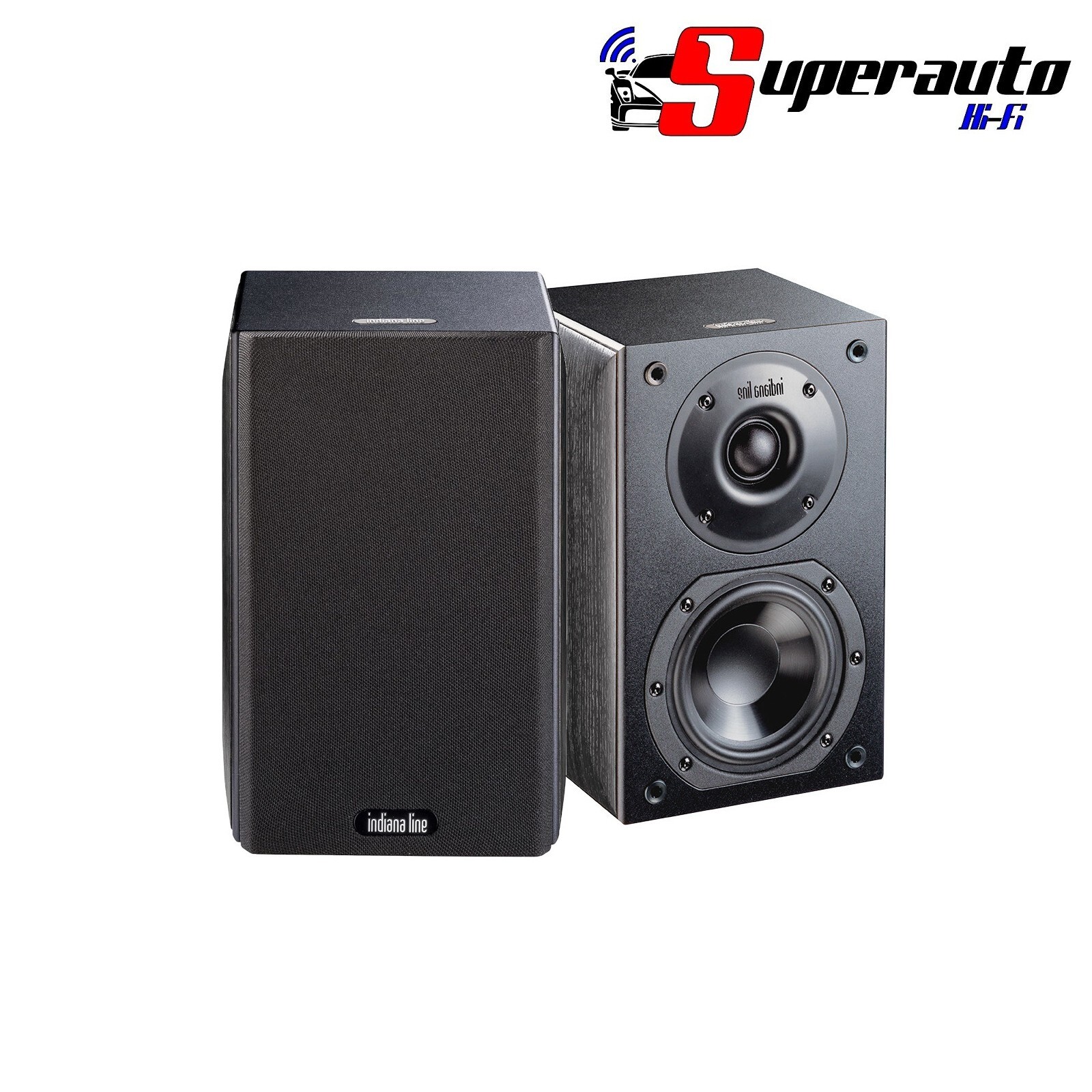 INDIANA LINE NOTA 240 XN Diffusori Altoparlanti 2 vie Casse Scaffale Home Nero