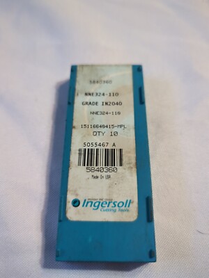 Qty.4 Ingersoll NNE324-110 Grade IN2040 Carbide Inserts (B4)