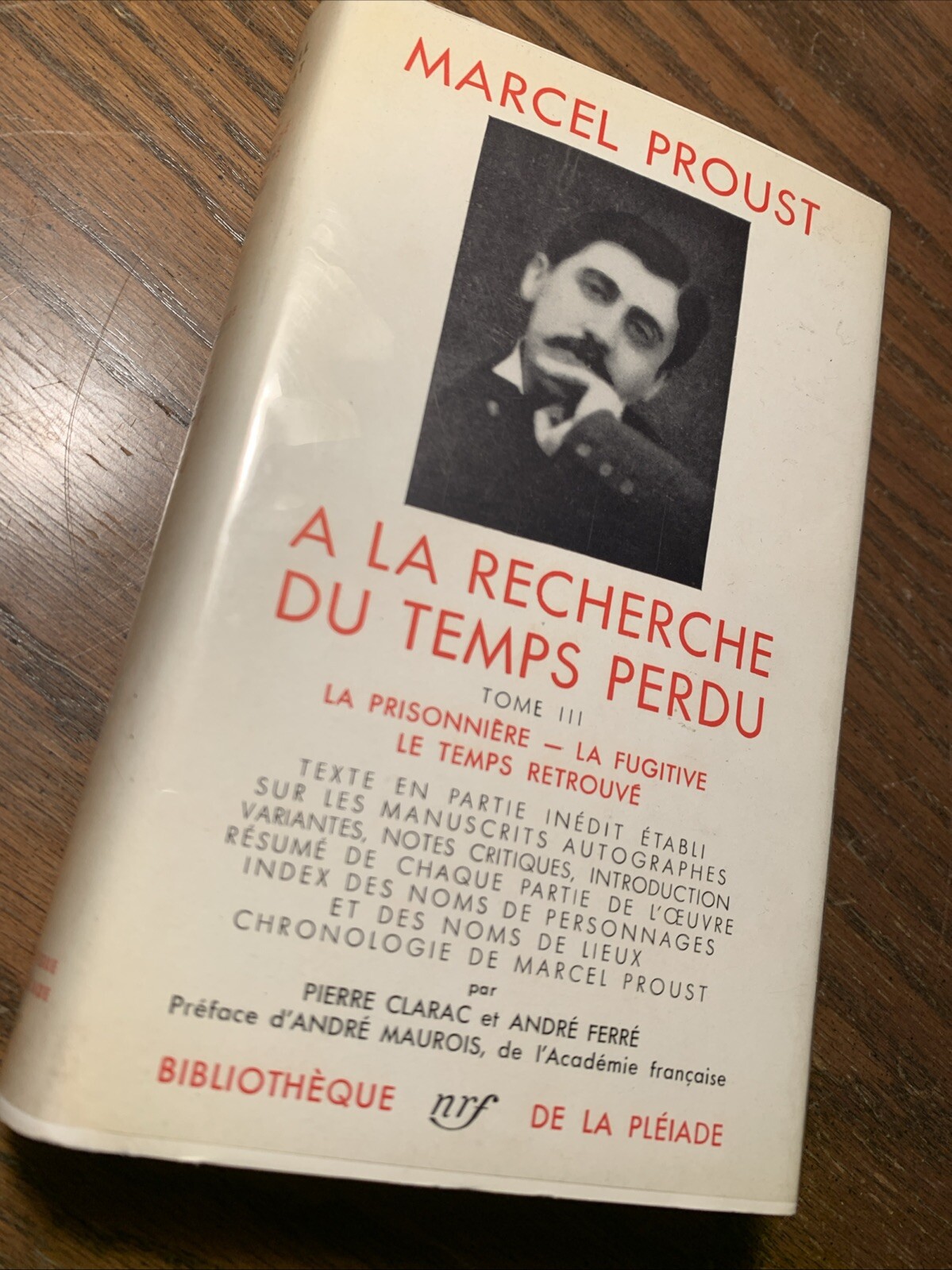 A La Recherche Du Temps Perdu, Proust, HB DJ, De La Pleiade, Tome III, 1954