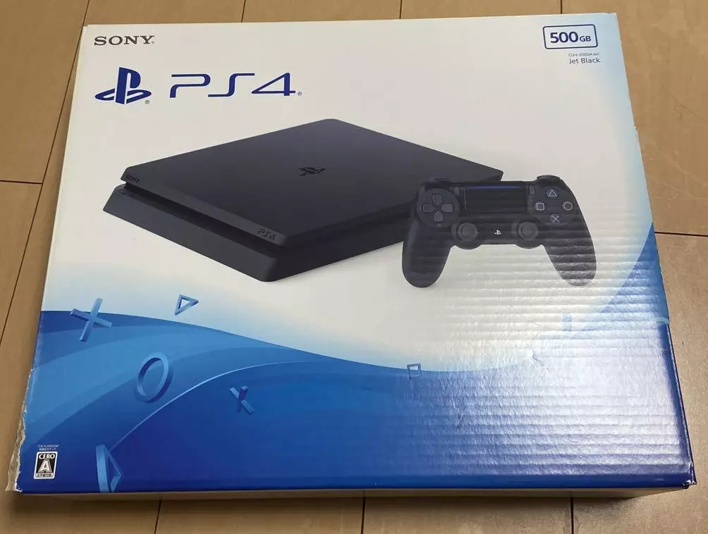 SONY Playstation 4 PS4 Slim Jet Black CUH-2000AB01 Console HDD ...