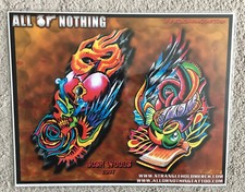 Tattoo Studio Shop Flash Single by Josh Woods Skull, Heart, "Mom", 11"X17" Print