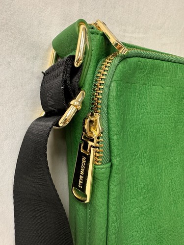 Steve Madden Cross Body Purse Emerald Green Faux Leather Handbag - Picture 6 of 13