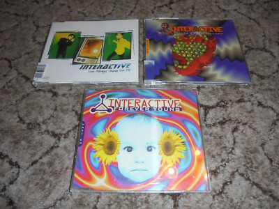 3x Single CD Interactive Forever Young, Living without your Love, Sun always shi