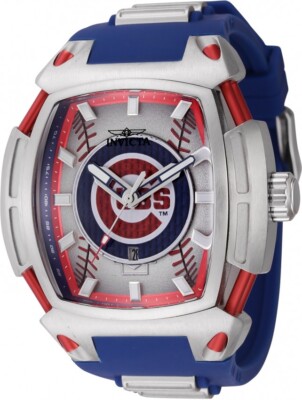 Invicta Men's 53mm PRO MLB Diablo Tonneau Chicago Cubs Blue Invicta Men's 53mm PRO MLB Diablo Tonneau Chicago Cubs Blue