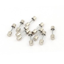 10Pcs 250V 5A 5Amp Slow Blow Time Delay Glass Fuses Tubes 5mm x 20mm