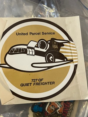UPS UNITED PARCEL SERVICE Airlines B727 QF QUIET FREIGHTER Sticker/Decal Airline