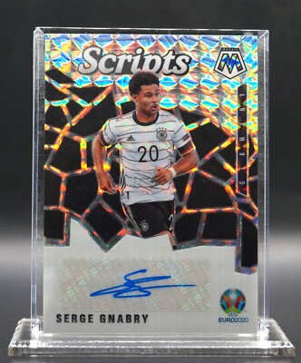 Serge Gnabry Autographs Panini Mosaic UEFA Euro Soccer Scripts