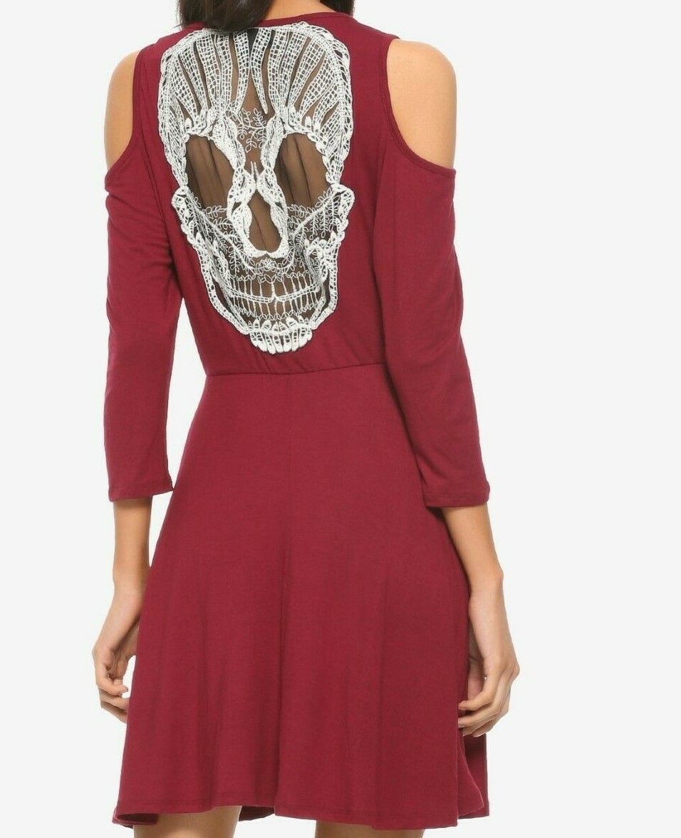 GOTHIC LACE SKULL BACK COLD SHOULDER DRESS DIA DE LOS MUERTOS NWT MD ROCKABILLY | eBay GOTHIC LACE SKULL BACK COLD SHOULDER DRESS DIA DE LOS MUERTOS NWT MD ROCKABILLY | eBay