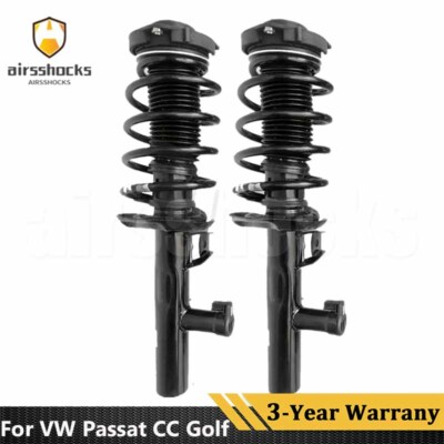 2X Front Shock Absorbers Struts Assys Electric Fit VW Passat CC Golf VI Scirocco