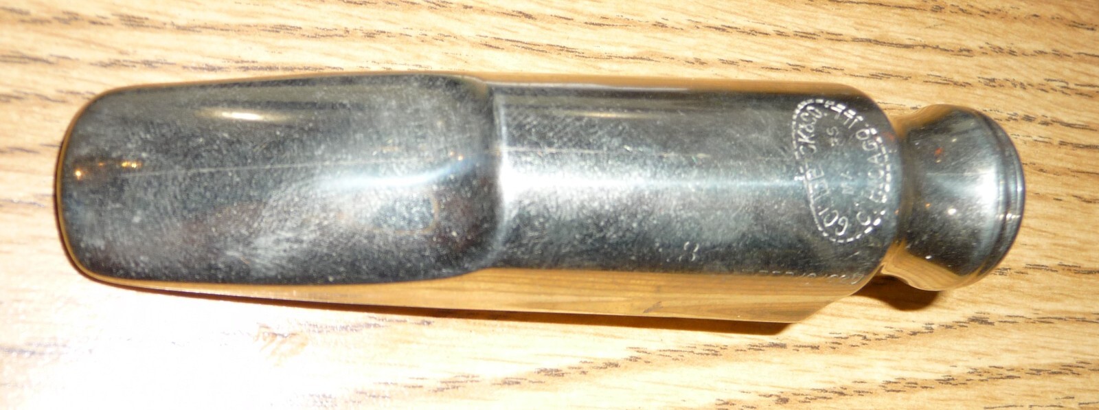 Goldbeck & Co. Makers Pat. 1920 Chicago, Ill. Metal Tenor Sax