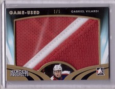 GABRIEL VILARDI 15/16 Leaf Prospects *HUGE* GOLD Jersey #d 1/1 Rookie #GU-12 SP
