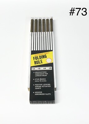 Vintage Evans 6  carpenters folding rule  NOS