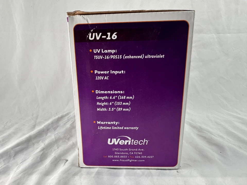 UVeritech UV-16P Fraud Fighter Counterfeit Detection Scanner New in Box - Image 4 of 4