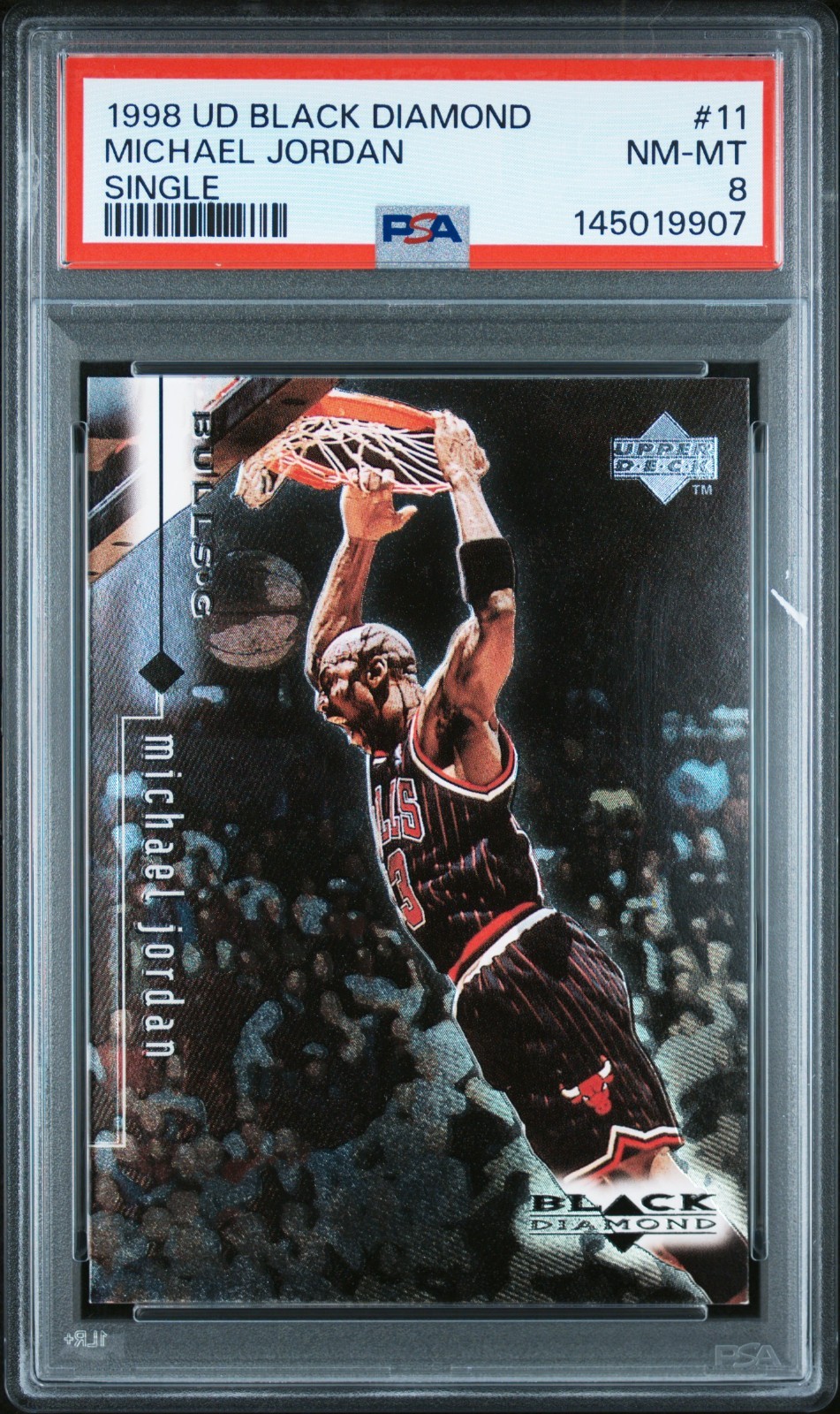 1998 UD Black Diamond Single #11 Michael Jordan PSA 8 🔥 Bulls HOF NM-MT