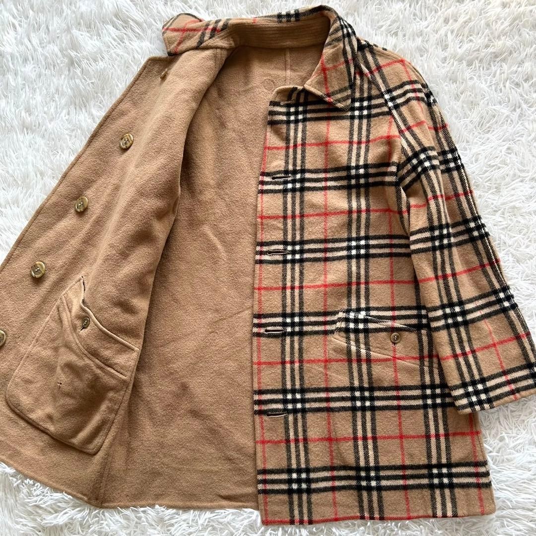 BURBERRY Wool Coat Nova Check Asian fit M US size S Beige Authentic by JAPAN thumbnail 16